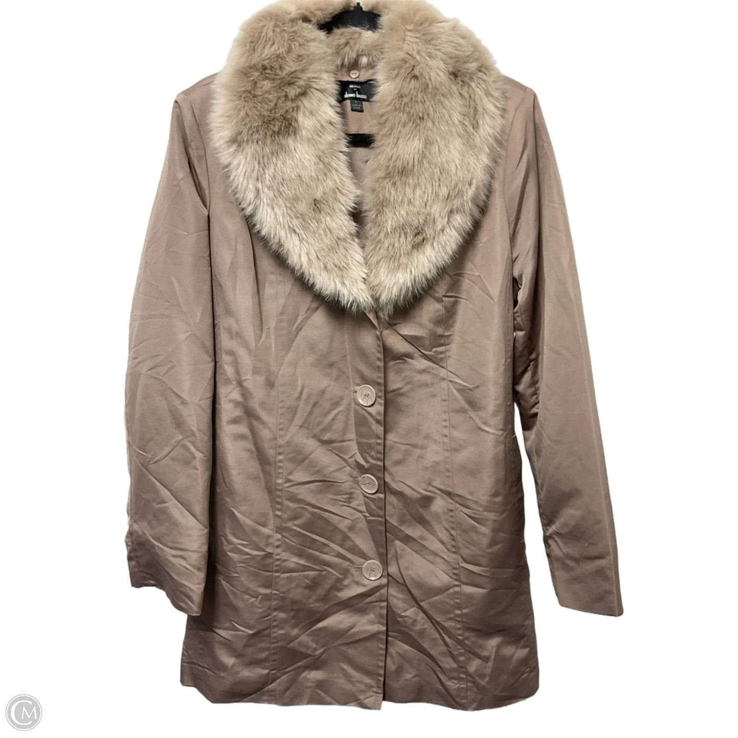 Coat Other By Dennis Basso Qvc In Taupe, Size: L