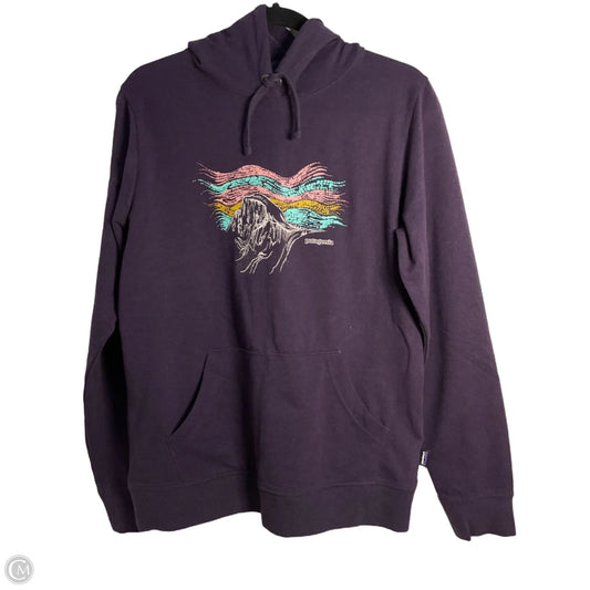 Sweatshirt Hoodie By Patagonia In Purple, Size: L