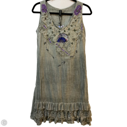 Dress Casual Short By Clothes Mentor In Green & Purple, Size: S