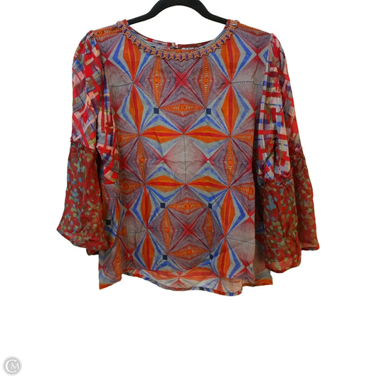 Blouse 3/4 Sleeve By Blank London In Multi-colored, Size: S