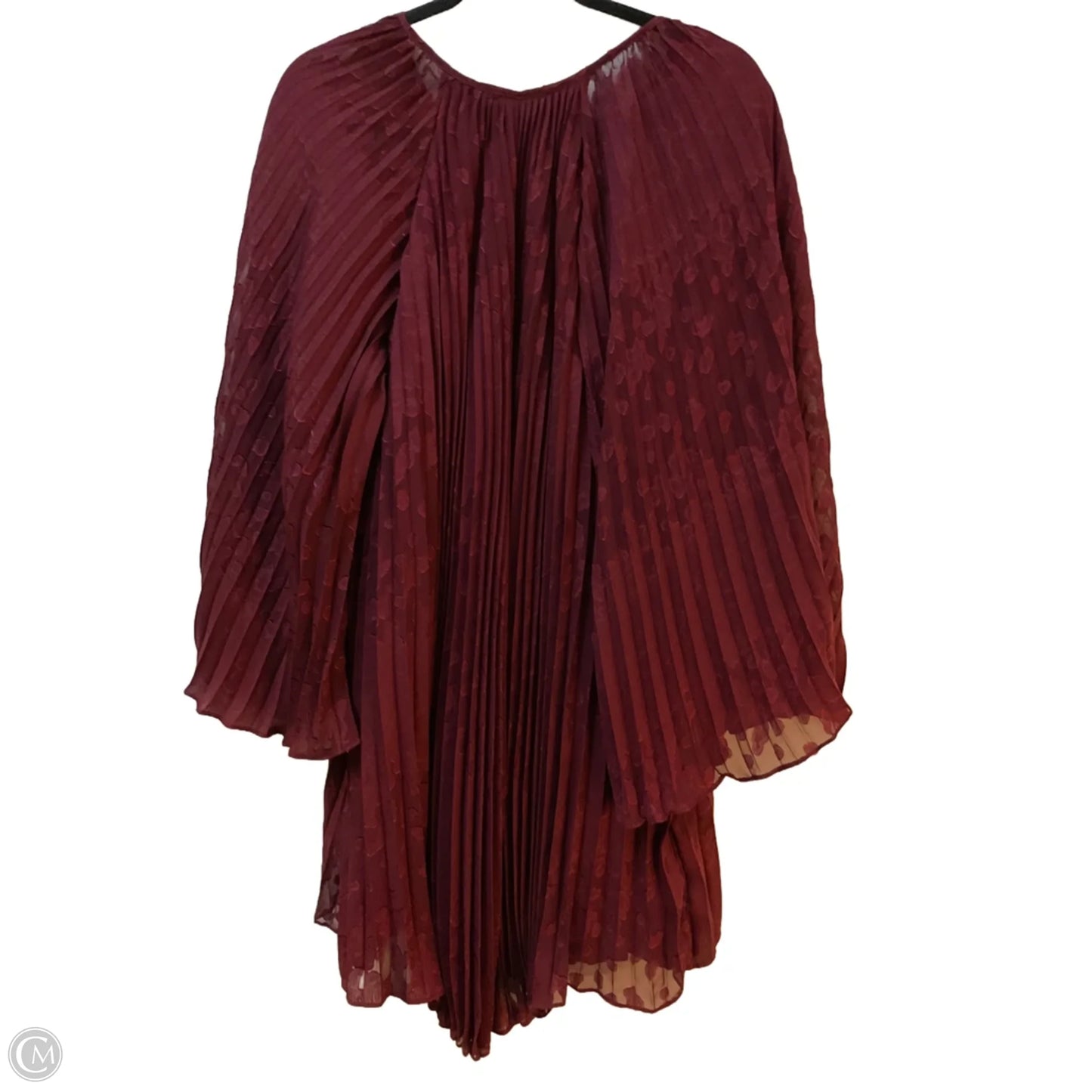Dress Party Midi By Anthropologie In Maroon, Size: S