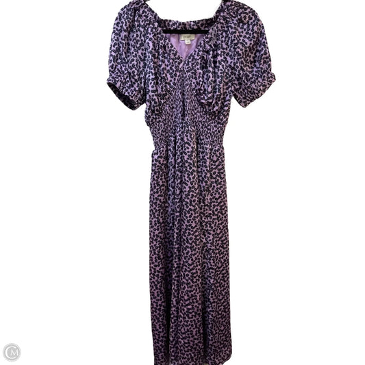 Dress Casual Midi By On 34th In Black & Purple, Size: S