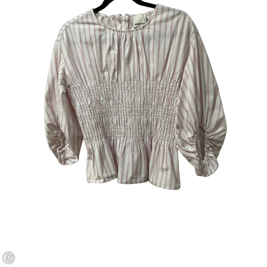 Blouse 3/4 Sleeve By Industry In Striped Pattern, Size: Sp