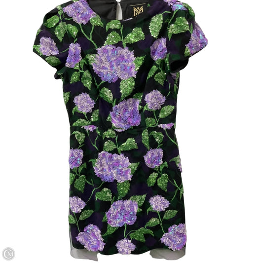 Dress Designer By Milly In Black & Purple, Size: 6