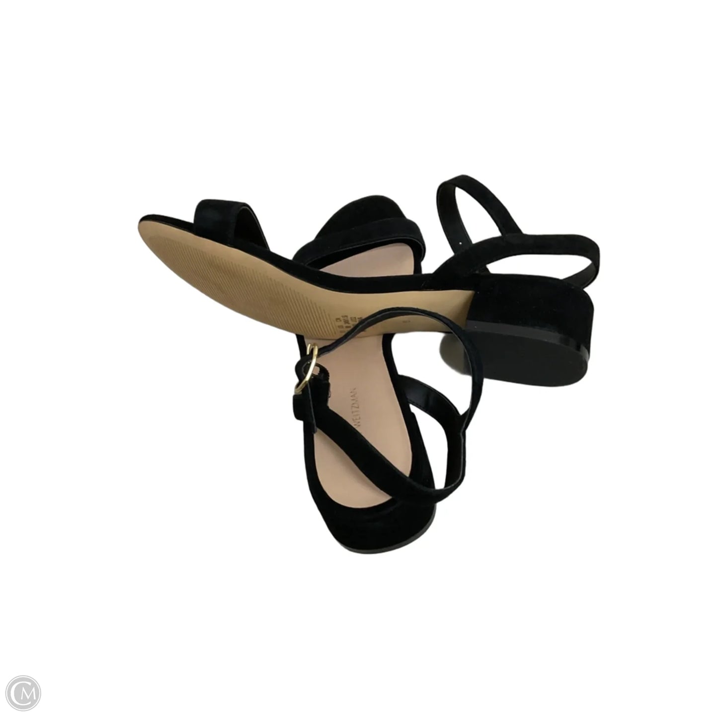 Sandals Designer By Stuart Weitzman In Black, Size: 8