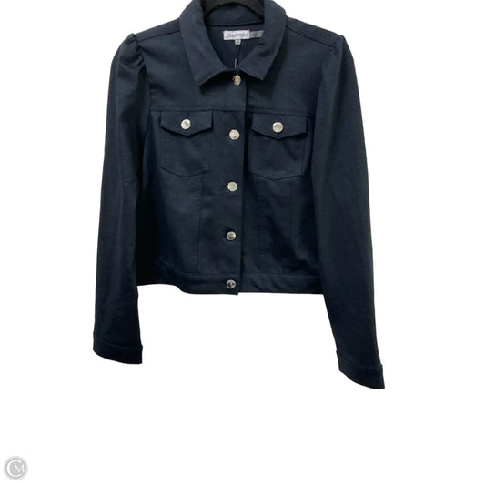 Jacket Moto By Calvin Klein In Navy, Size: S