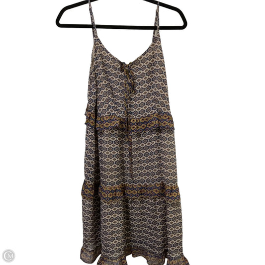 Dress Casual Short By Mystree In Blue & Tan, Size: S