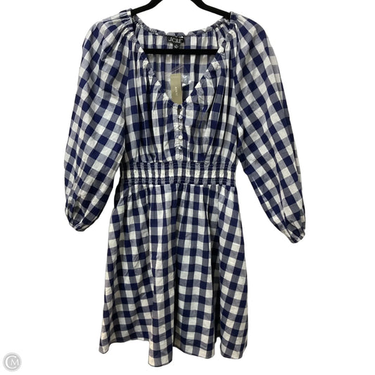 Dress Casual Midi By J. Crew In Checkered Pattern, Size: Xs