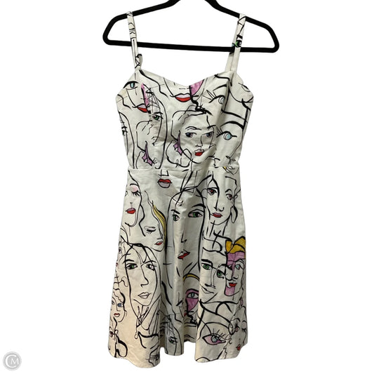 Dress Casual Midi By Clothes Mentor In Black & White, Size: M