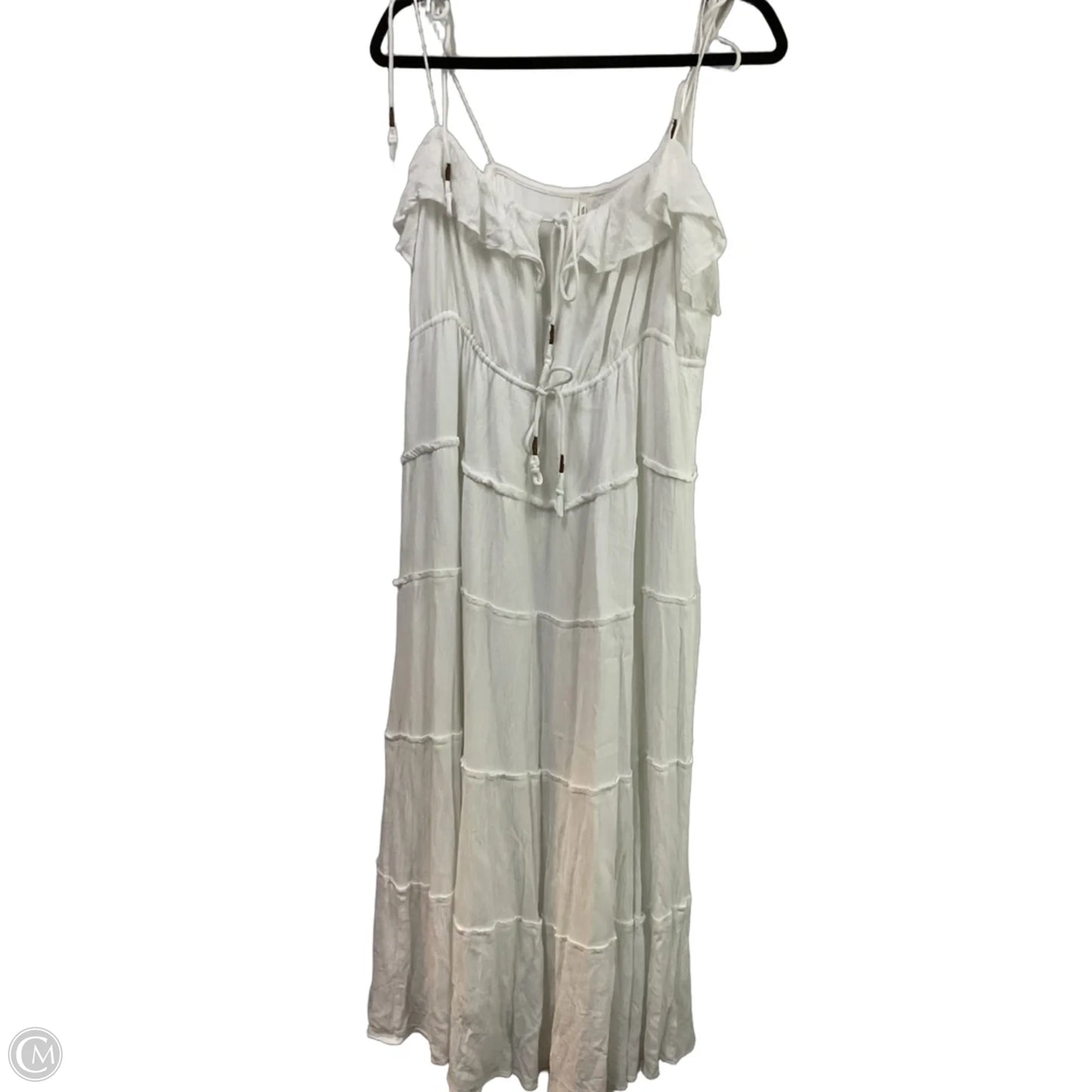 Dress Casual Maxi By Anthropologie In White, Size: S