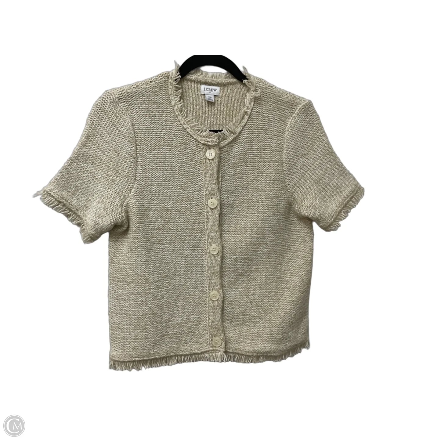 Sweater Cardigan By J. Crew In Tan, Size: Xs