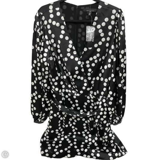 Dress Party Midi By White House Black Market In Polkadot Pattern, Size: 16