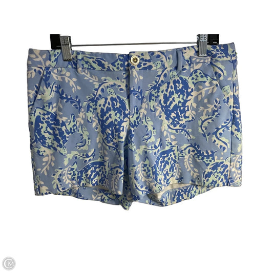 Shorts Designer By Lilly Pulitzer In Blue & White, Size: 12