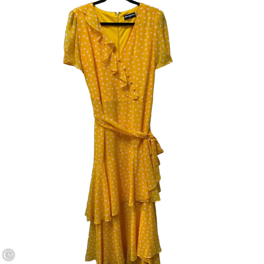 Dress Designer By Karl Lagerfeld In Polkadot Pattern, Size: 14