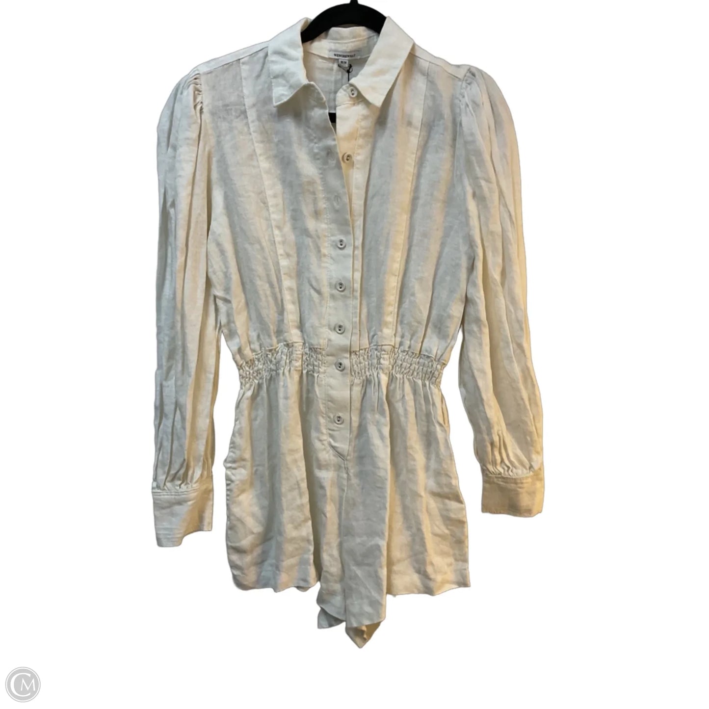 Romper By Clothes Mentor In Ivory, Size: M