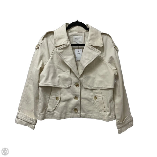 Jacket Denim By Banana Republic In Cream Denim, Size: S
