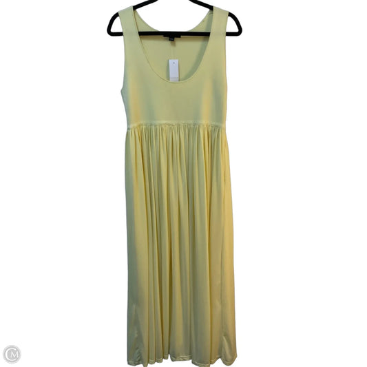 Dress Casual Maxi By Ann Taylor In Yellow, Size: L