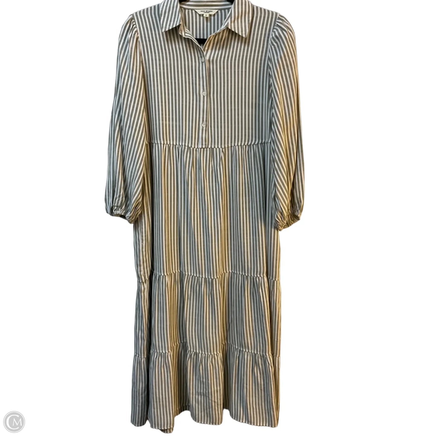 Dress Casual Maxi By Max Studio In Striped Pattern, Size: S