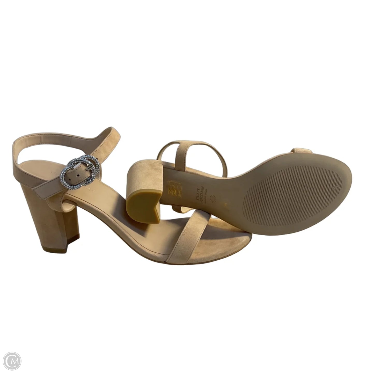 Sandals Designer By Stuart Weitzman In Tan, Size: 9