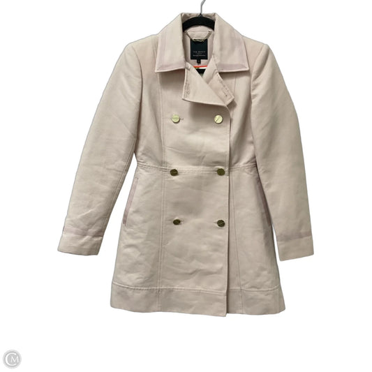 Coat Trench Coat By Ted Baker In Pink, Size: 4