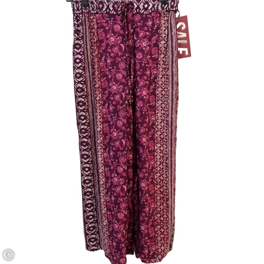 Pants Lounge By Angie In Purple & White, Size: M