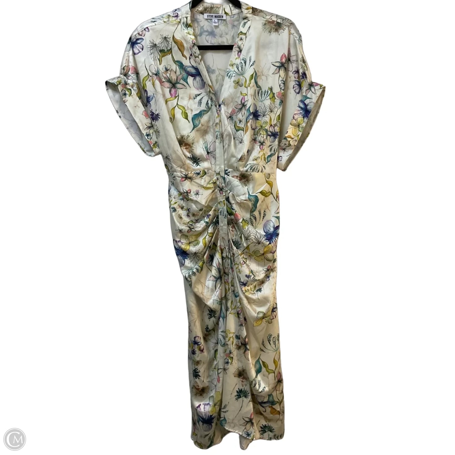 Dress Casual Midi By Steve Madden In Floral Print, Size: L