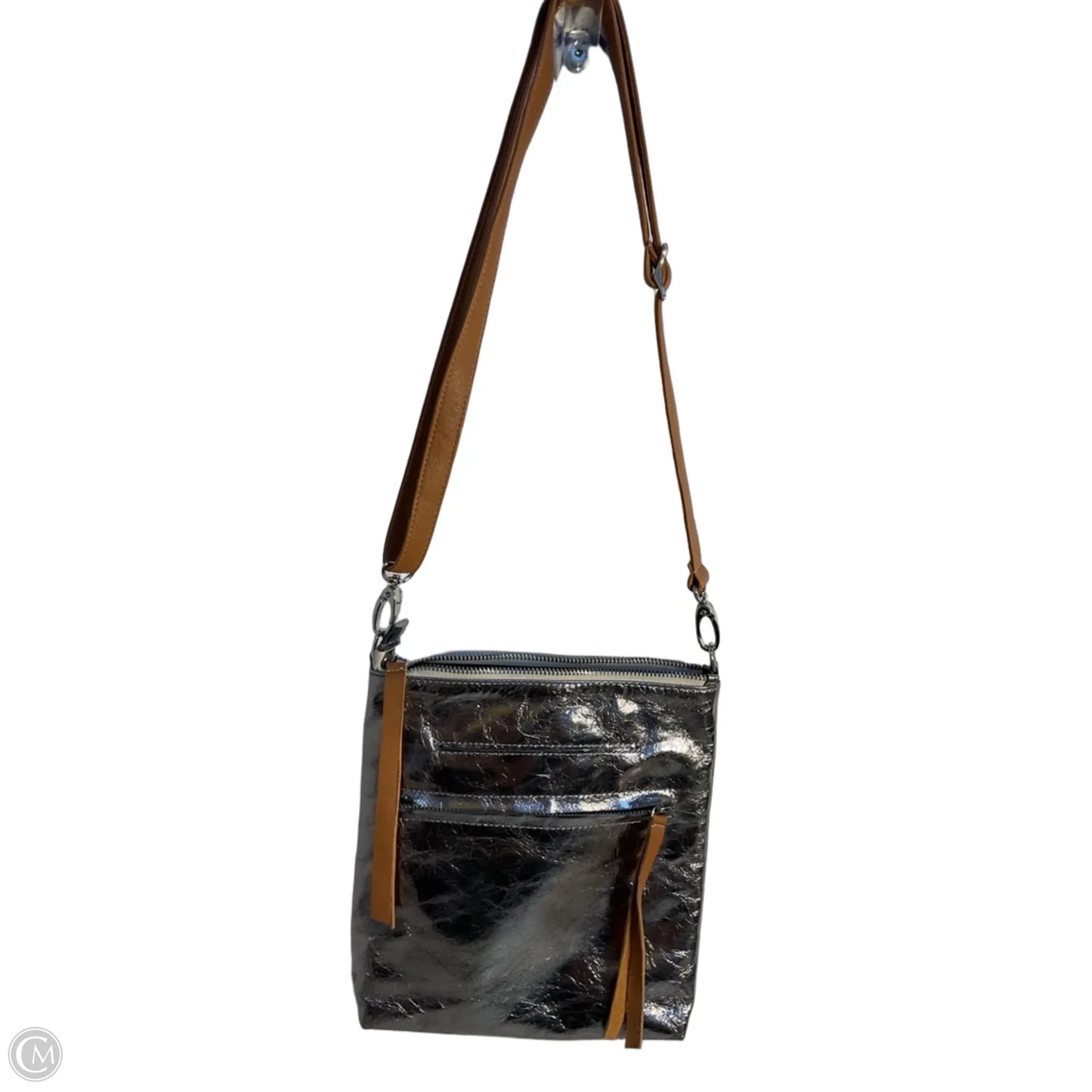 Crossbody Leather By Clothes Mentor, Size: Medium