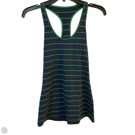 Athletic Tank Top By Lululemon In Striped Pattern, Size: S