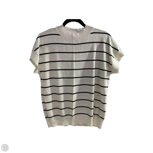 Sweater By Tahari In Striped Pattern, Size: M