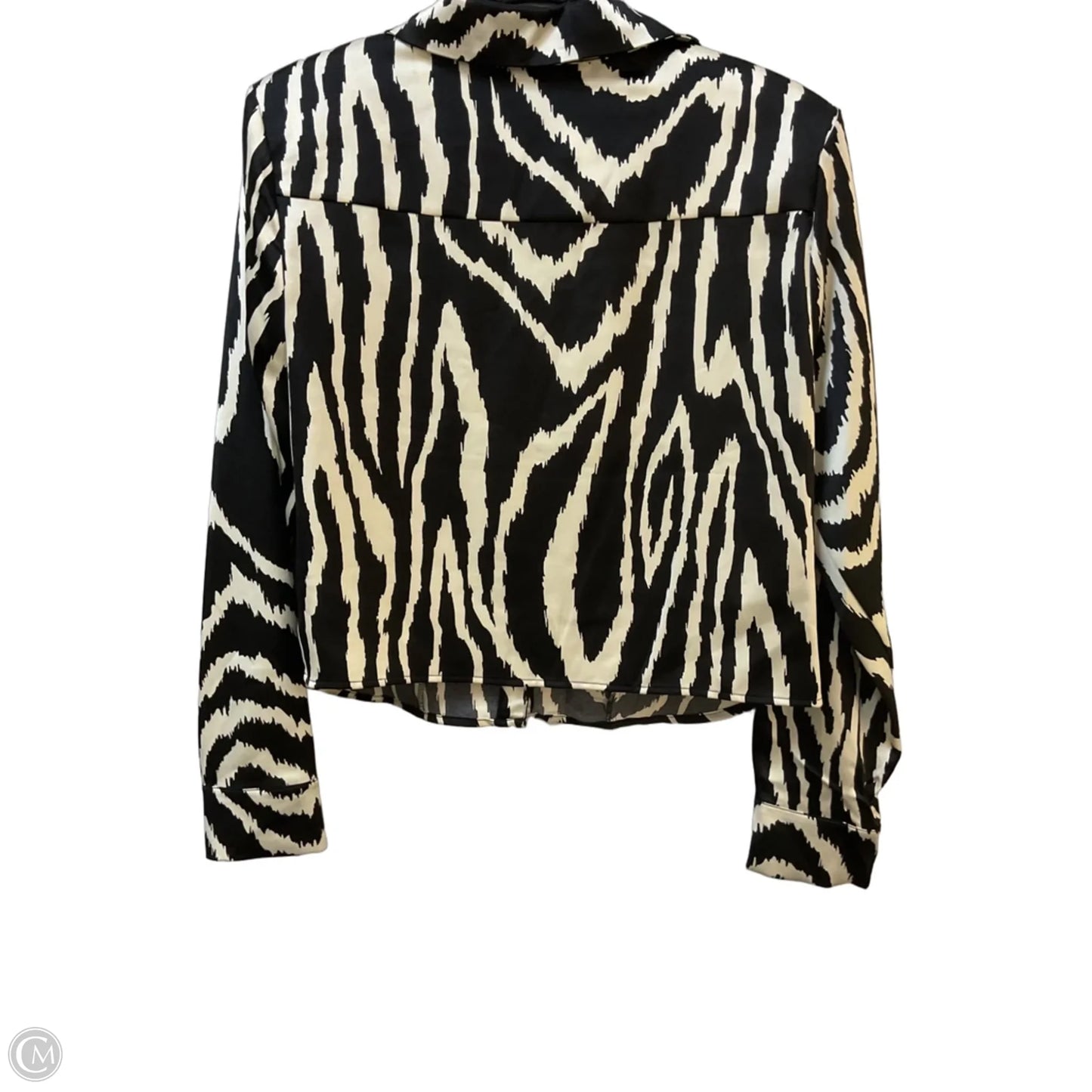 Blouse Long Sleeve By Pleione In Animal Print, Size: Xl