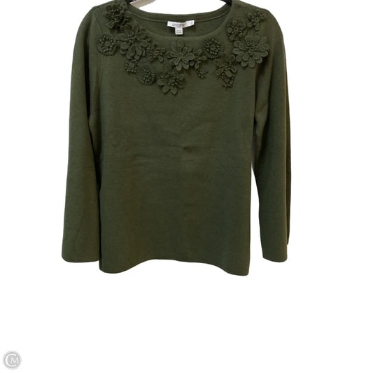 Sweater By Chicos In Green, Size: M