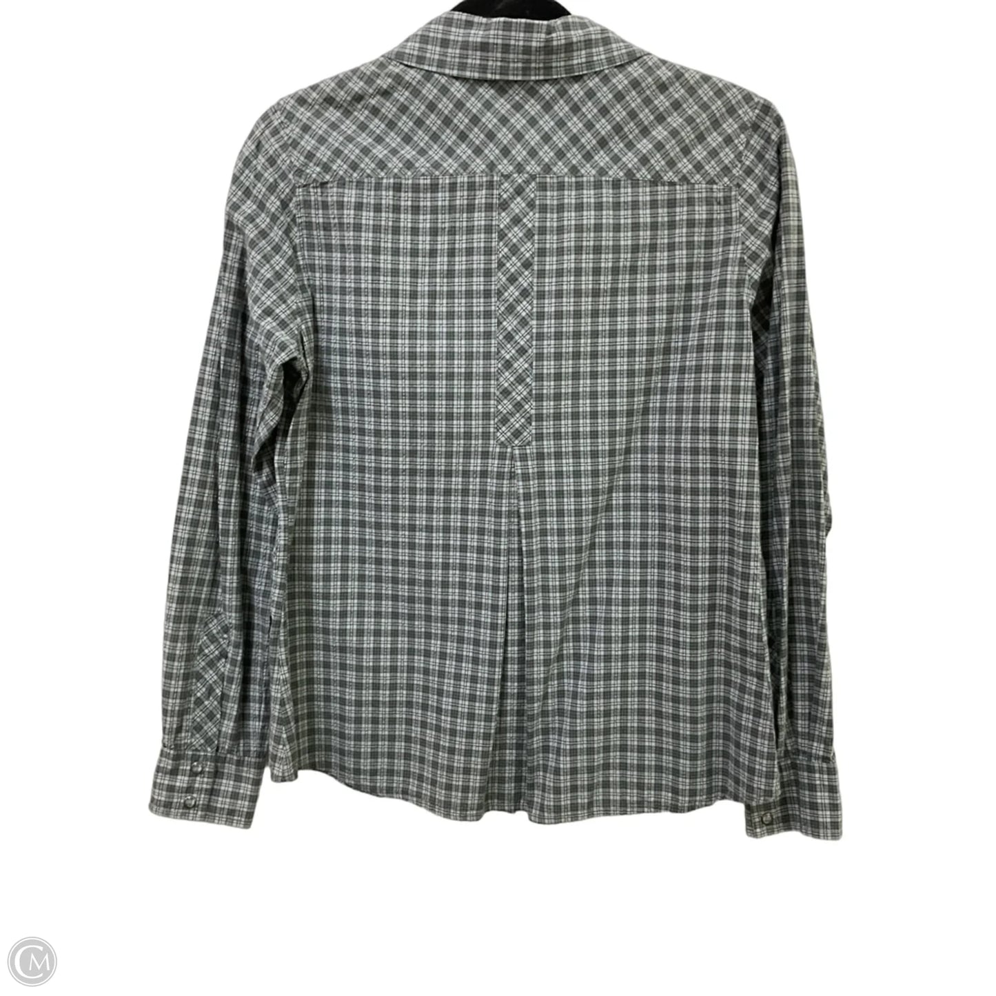 Top Long Sleeve By Royal Robbins In Plaid Pattern, Size: L