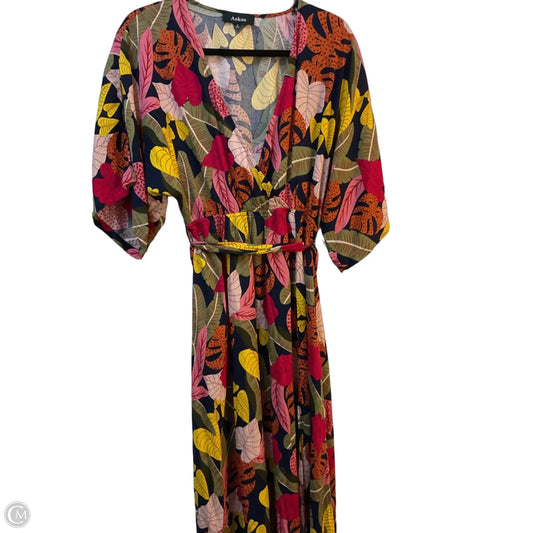 Dress Casual Midi By Aakaa In Multi-colored, Size: S