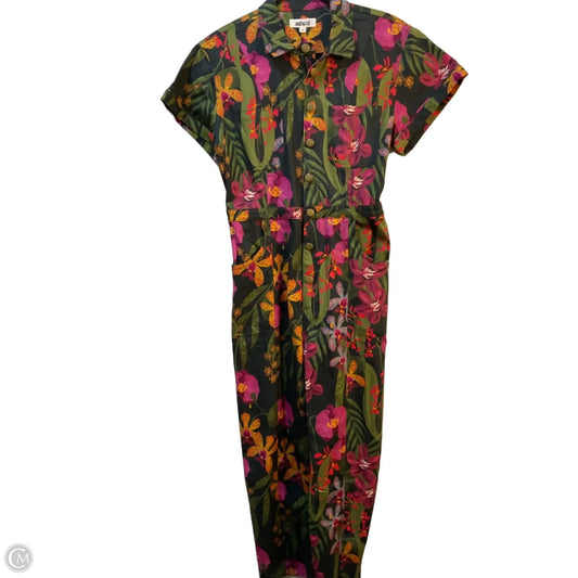 Jumpsuit By Clothes Mentor In Green & Pink, Size: M