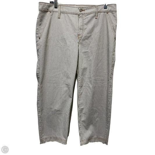 Jeans Cropped By Chicos In Striped Pattern, Size: 12p