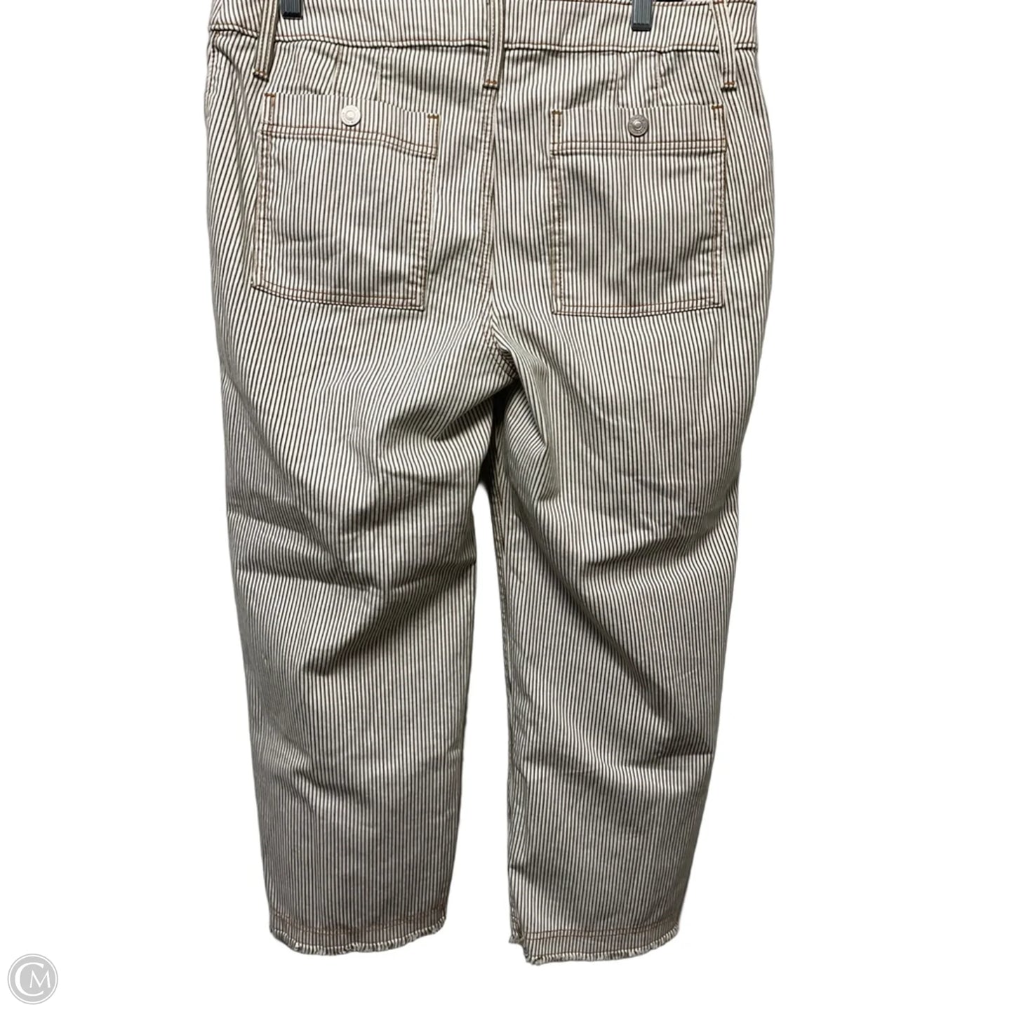 Jeans Cropped By Chicos In Striped Pattern, Size: 12p