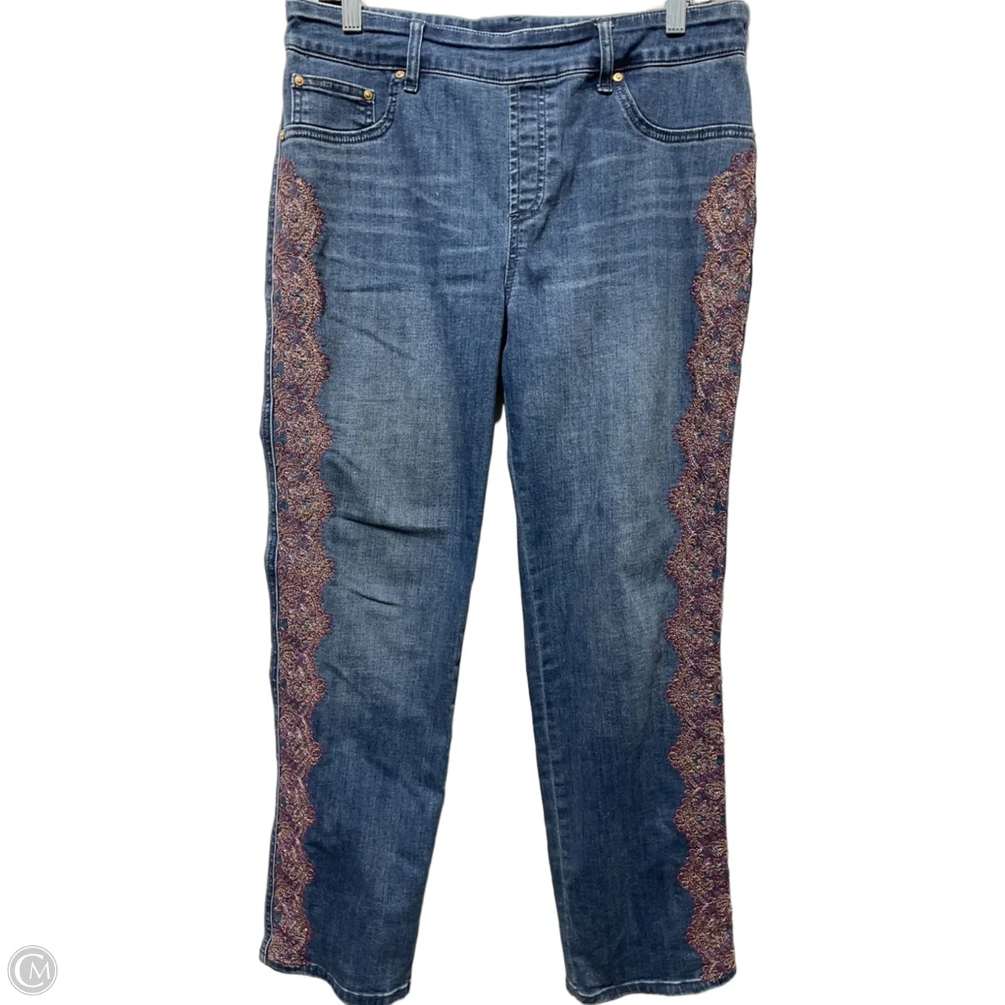 Jeans Jeggings By Chicos In Blue Denim, Size: 10