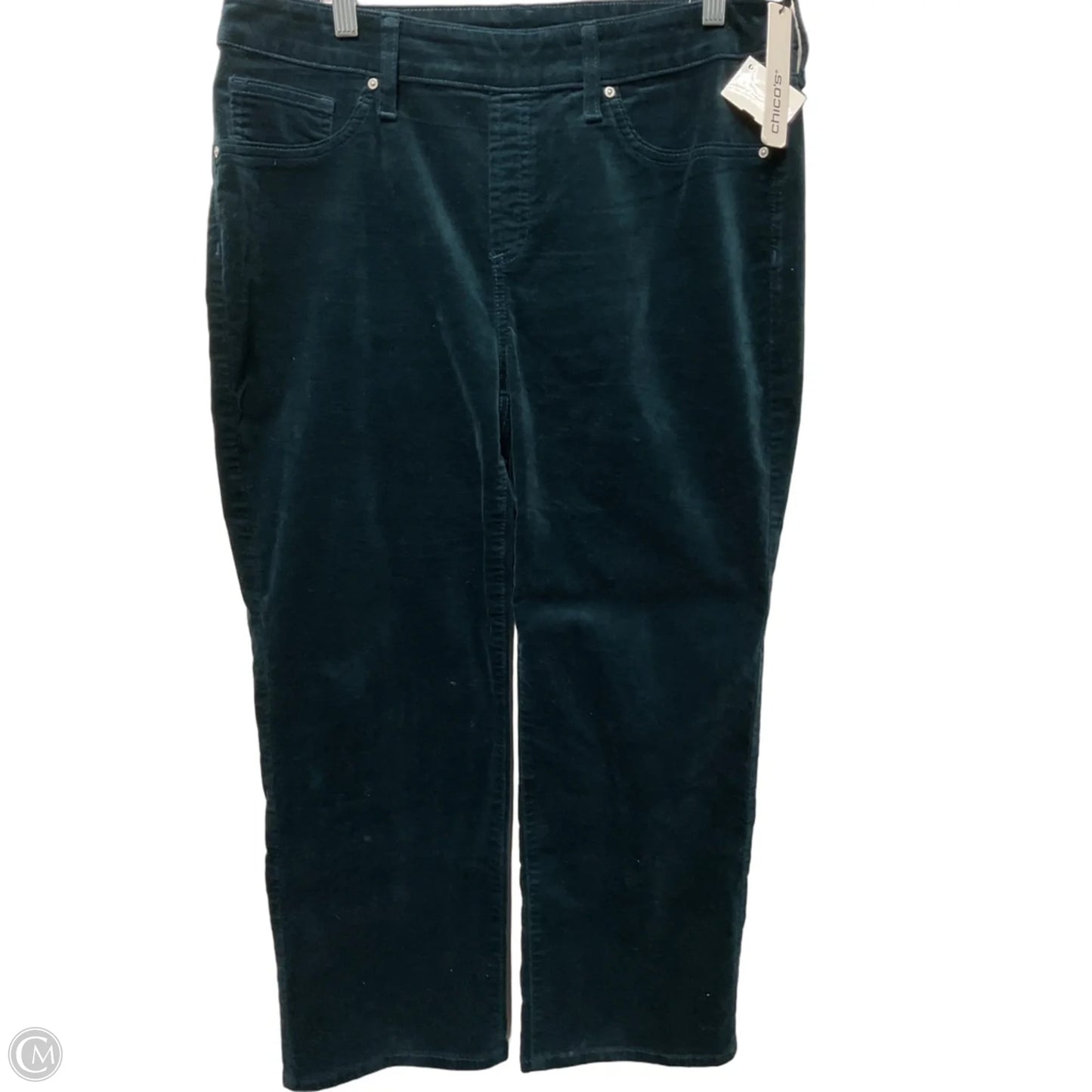 Pants Cropped By Chicos In Teal, Size: 12