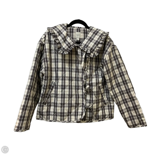 Jacket Puffer & Quilted By Maeve In Plaid Pattern, Size: S