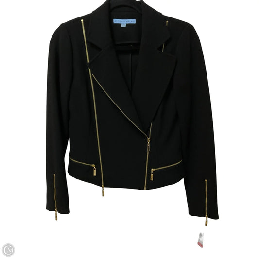 Jacket Moto By Antonio Melani In Blue & Gold, Size: Xs