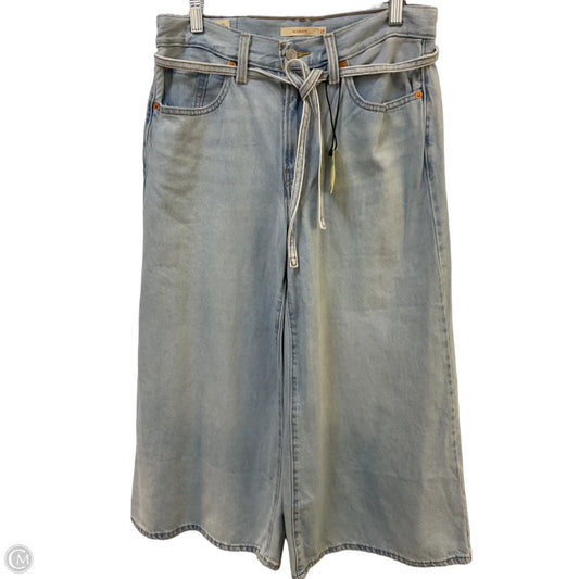 Jeans Cropped By Levis In Blue Denim, Size: 4