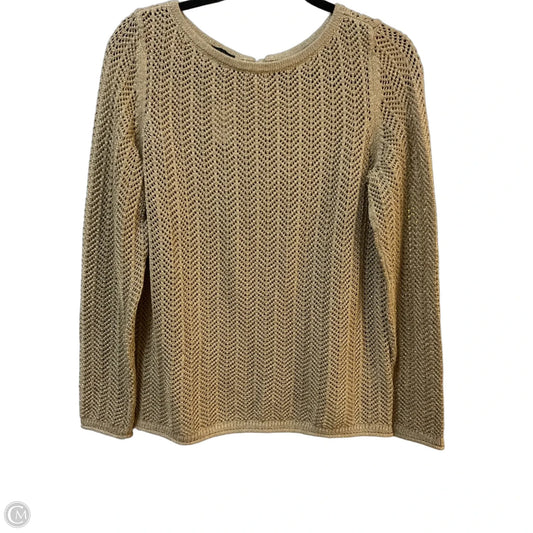 Sweater By Talbots In Tan, Size: S