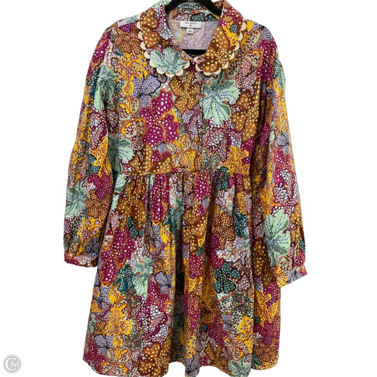 Dress Casual Midi By Clothes Mentor In Multi-colored, Size: 1x