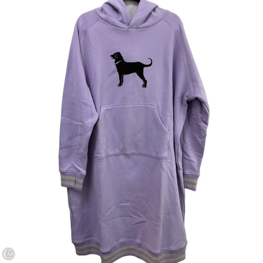 Sweatshirt Hoodie By Clothes Mentor In Purple, Size: L