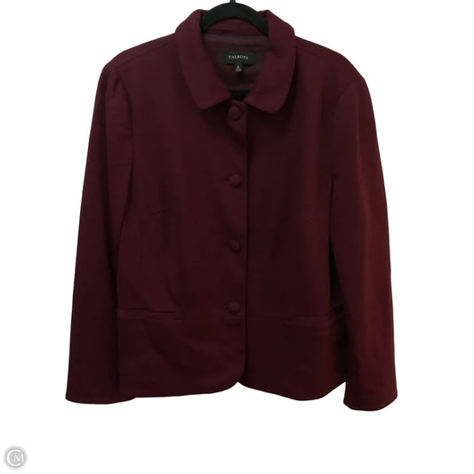 Blazer By Talbots In Maroon, Size: 18