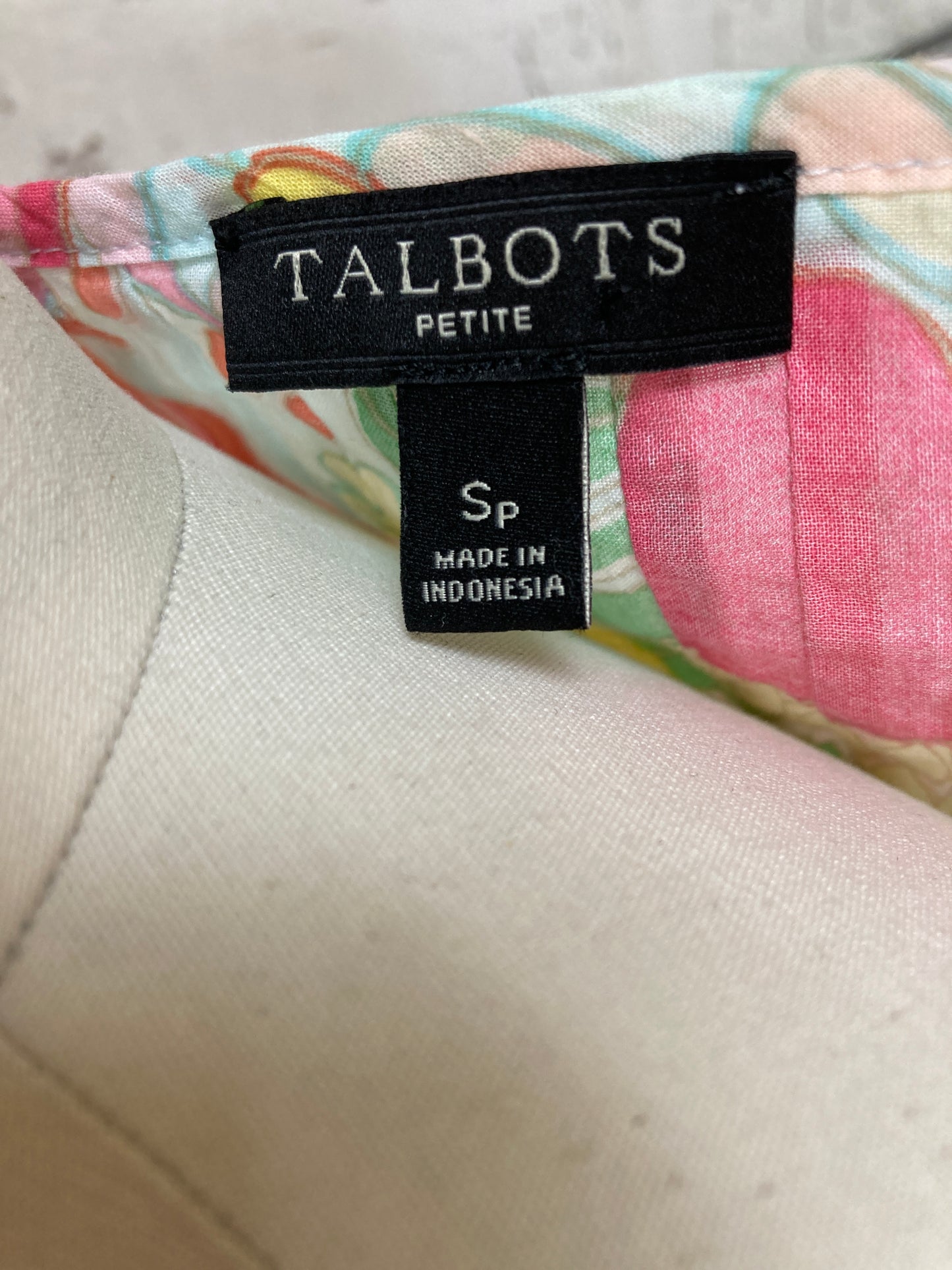 Top 3/4 Sleeve By Talbots O  Size: Petite   Small