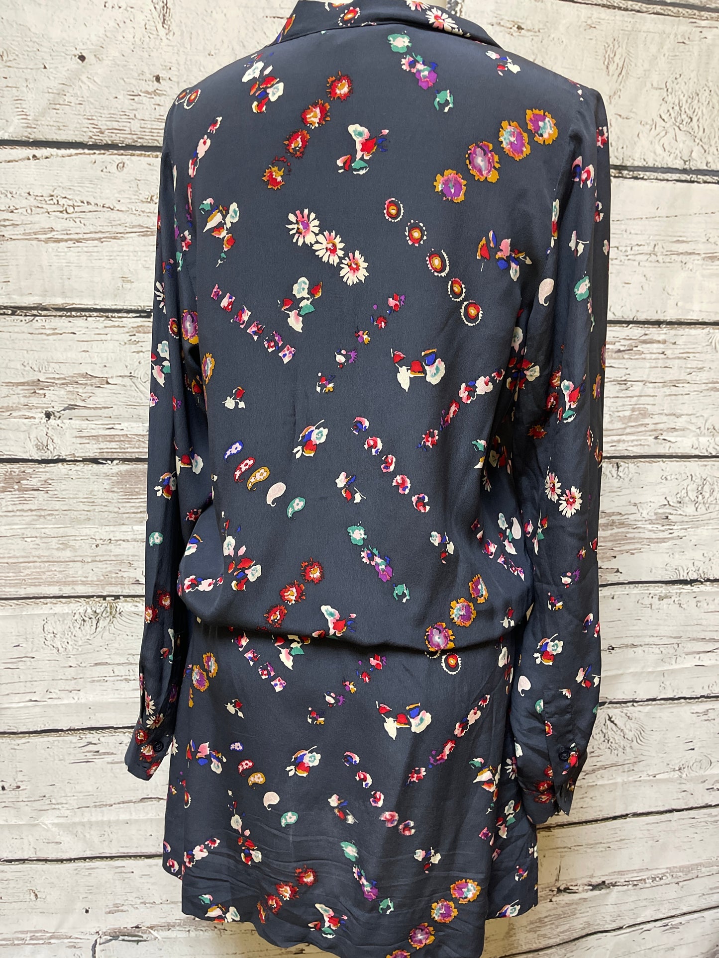 Tunic Long Sleeve By Rebecca Taylor In Floral Print, Size: M