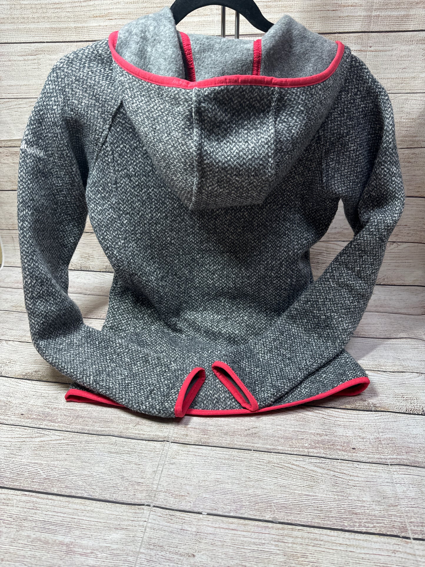 Jacket Fleece By Columbia In Grey & Red, Size: Xs