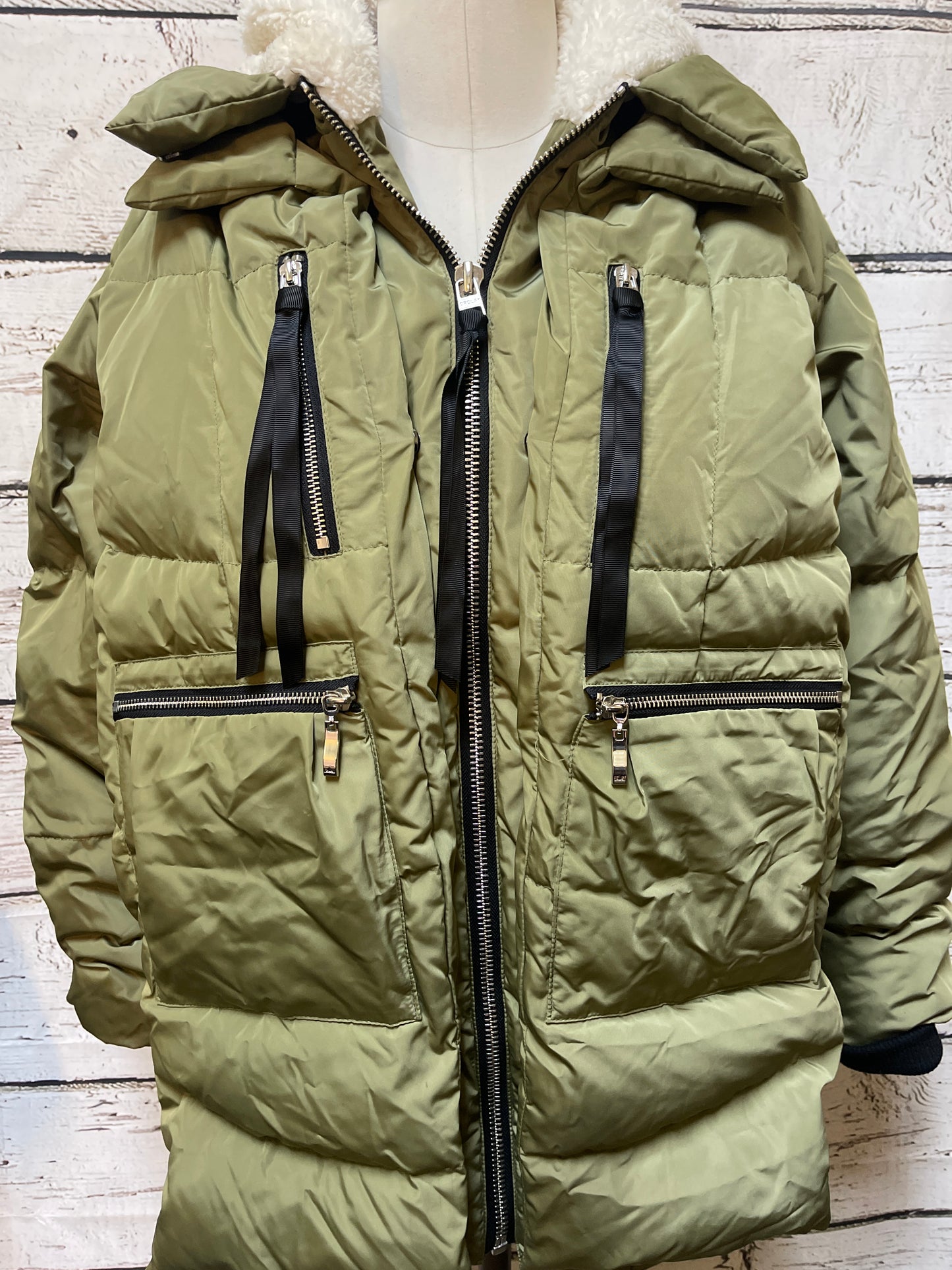 Coat Parka By Cmc In Green, Size: S