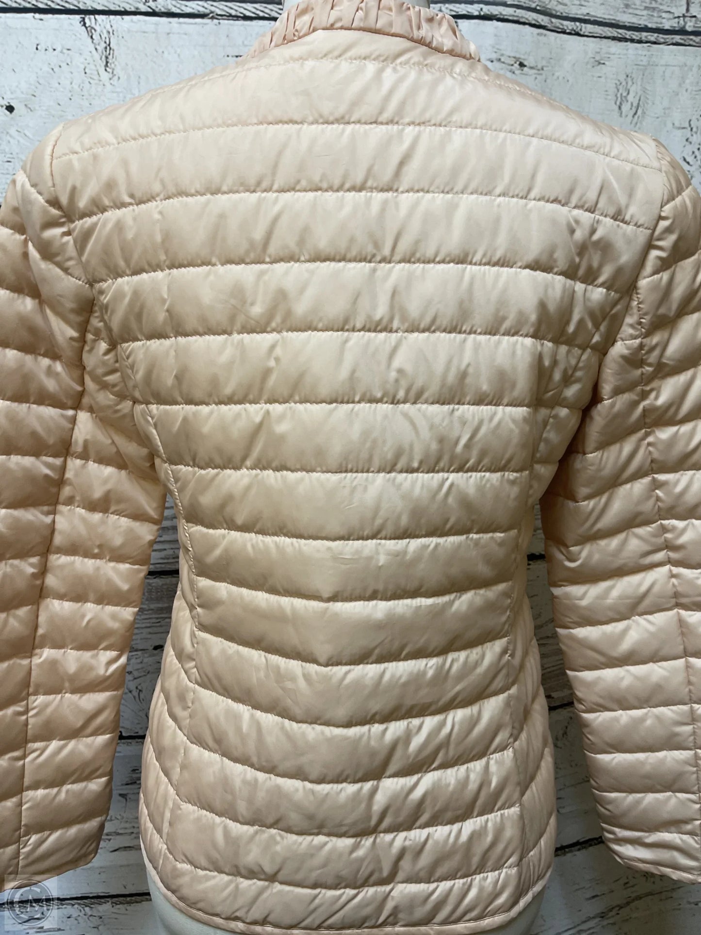 Jacket Puffer & Quilted By Chicos In Peach, Size: S